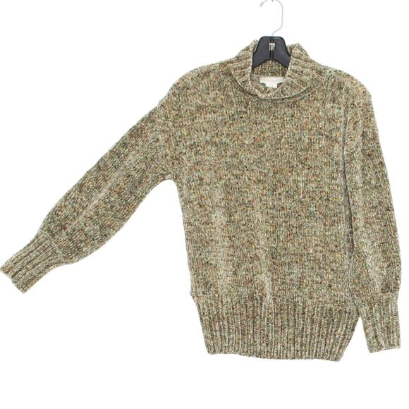 Cynthia Rowley Womens Sweater Chenille Preppy Cozy Minimalist Earthy Green XS HI - Picture 6 of 6